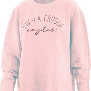 University of Wisconsin - La Crosse Eagle Women’s Cord Crew Size Medium